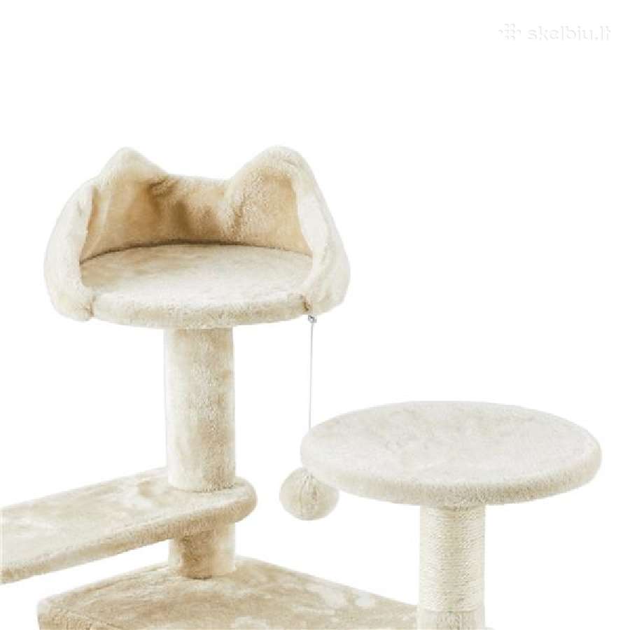 Daugiaaukštė kačių draskyklė – smėlio 146 cm - nuotraukos Nr. 5