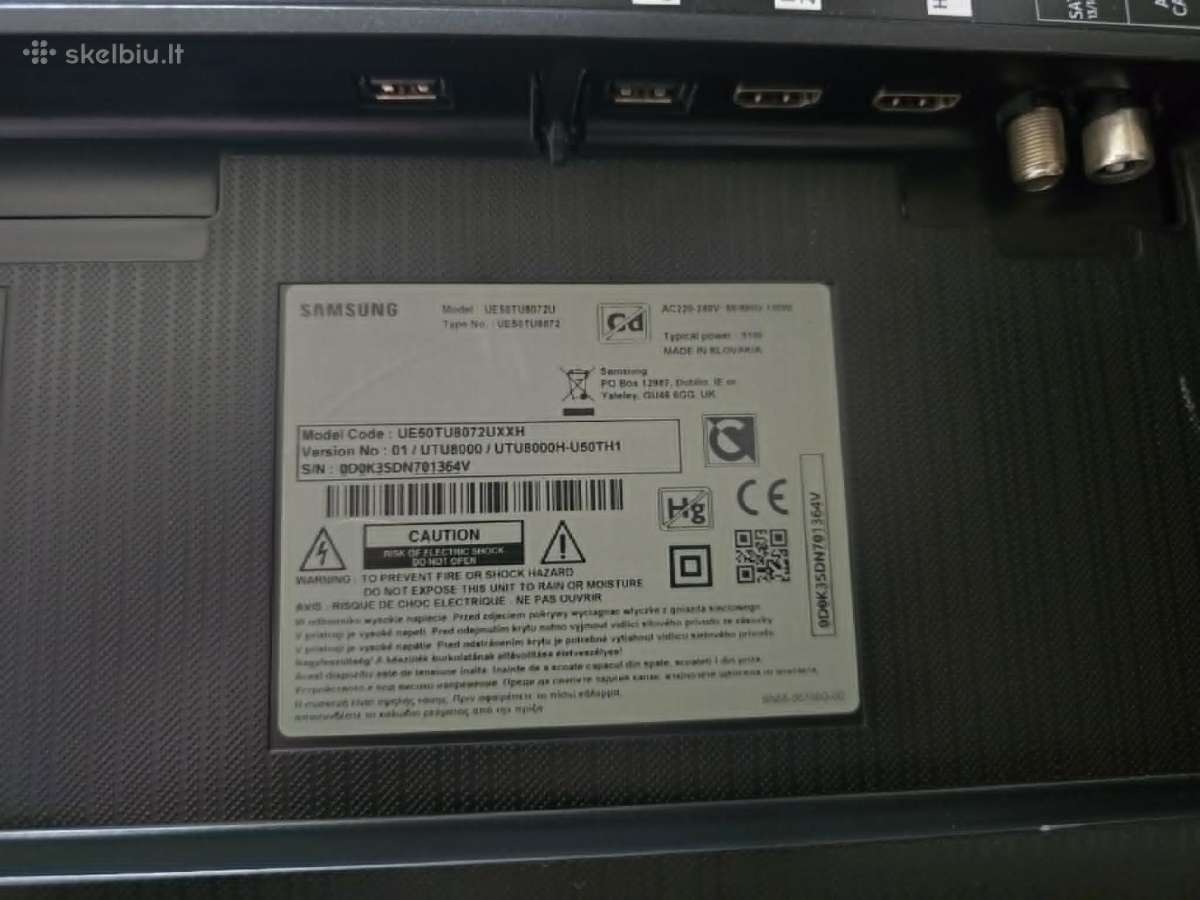 Smart televizorius Samsung 127cm 50" 4k