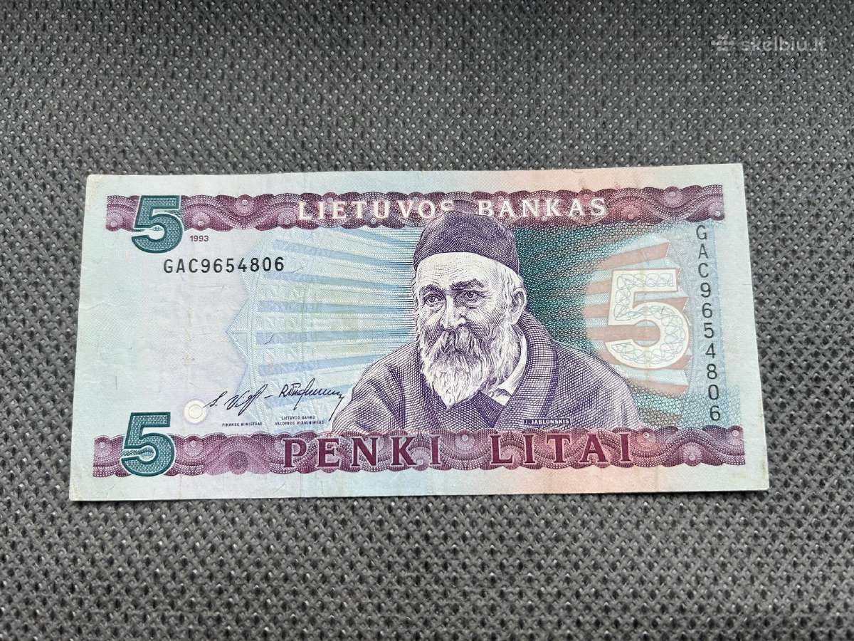 5 Litai 1993 m.