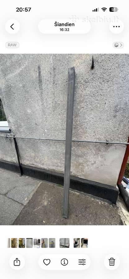 Parduodu 16 vnt metalo profilių