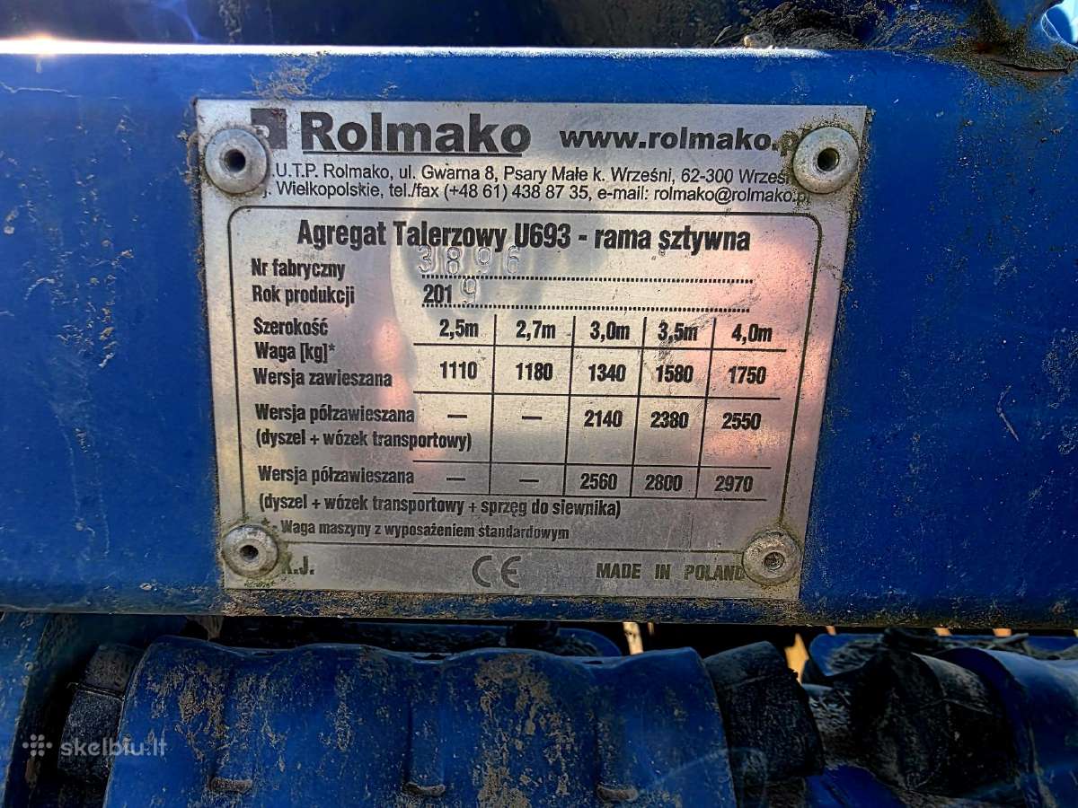 Rolmako U693 - nuotraukos Nr. 6