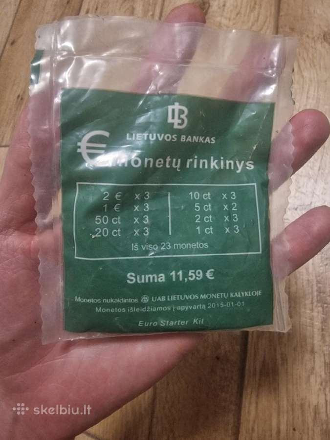 Lietuvos banko euro monetu rinkinys 2015m