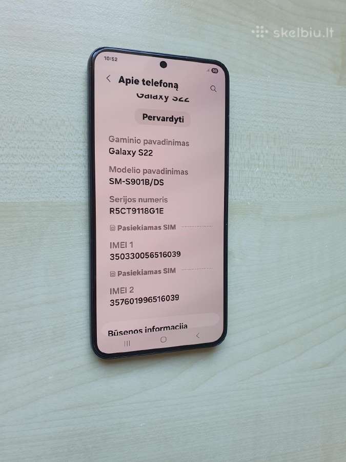 Samsung s22 puikios būklės - nuotraukos Nr. 2