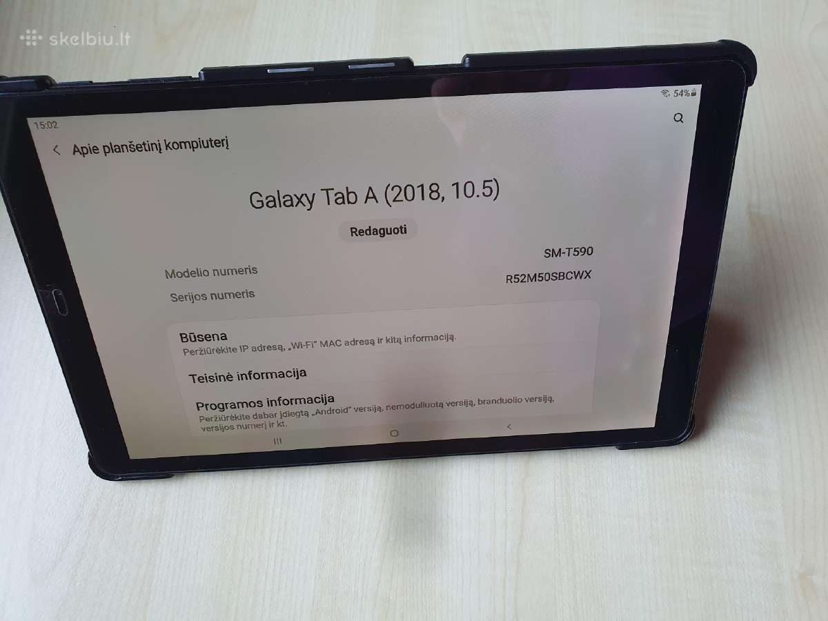 Samsung Tab A Sm-590,geros Būklės - nuotraukos Nr. 2