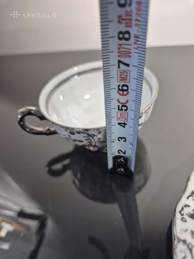 Porcelianiniai espresso puodeliai - nuotraukos Nr. 9