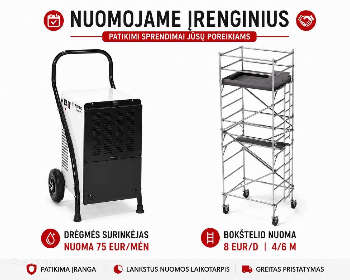 Drėgmės surinkėjas Trotec Ttk 170 nuoma 75 eur/mėn