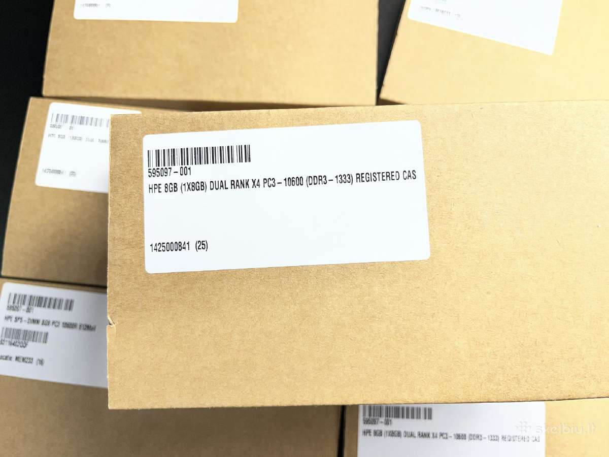 RAM 8 GB Ddr3 *Refurbished* - nuotraukos Nr. 2