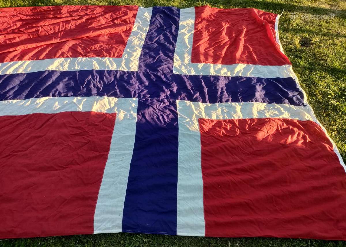 Norvegijos vėliava vėliavos ilgis 350cm,plotis 250 - nuotraukos Nr. 3