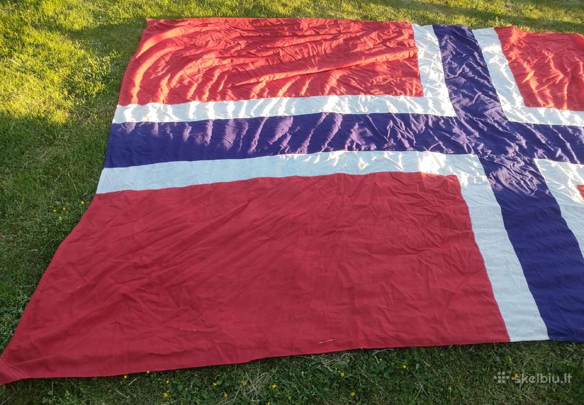 Norvegijos vėliava vėliavos ilgis 350cm,plotis 250 - nuotraukos Nr. 4