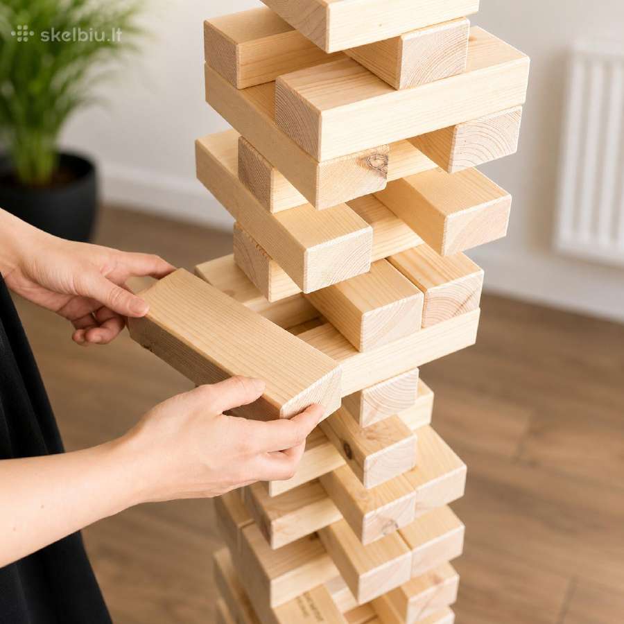 Jenga XXL Kaladėlių bokštas. Galima Su Užduotimis - nuotraukos Nr. 4