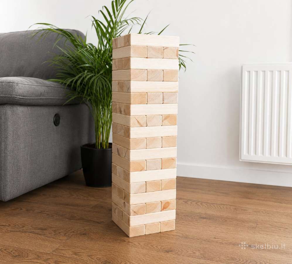 Jenga XXL Kaladėlių bokštas. Galima Su Užduotimis