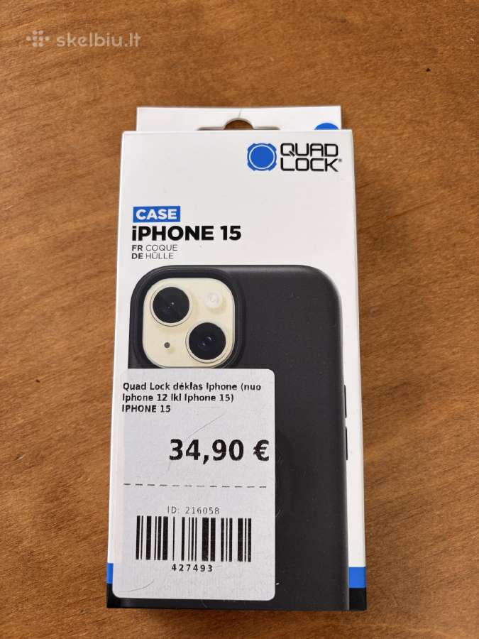 iPhone 15 Quad Lock dėklas