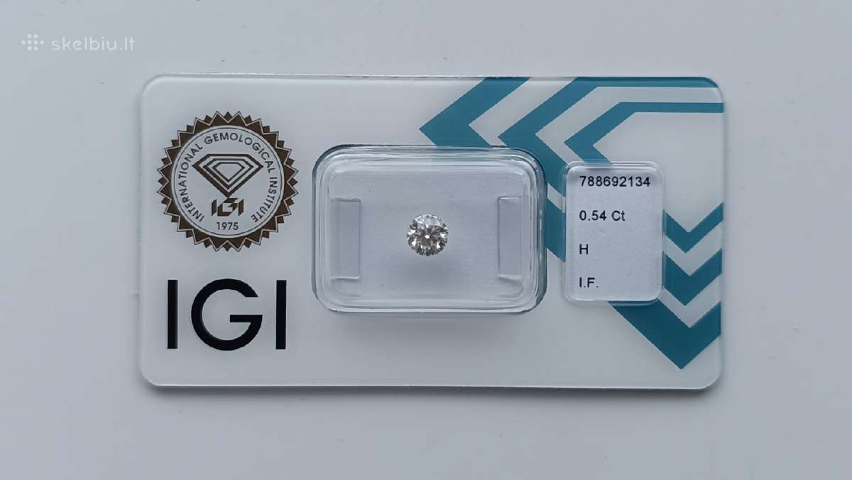 Ypatingo skaidrumo natūralus 0.54 ct briliantas - nuotraukos Nr. 15