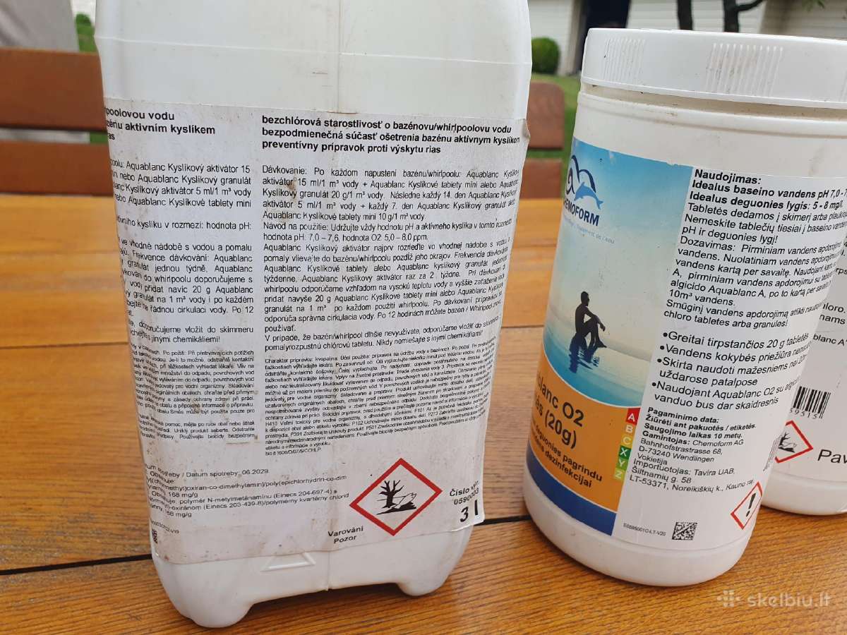 Baseinu, kubilu chemija Be chloro. Aktyvus deguon - nuotraukos Nr. 2