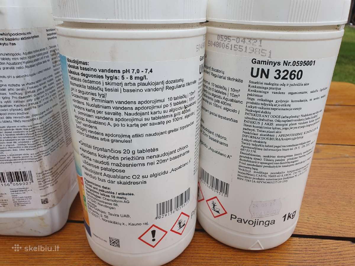 Baseinu, kubilu chemija Be chloro. Aktyvus deguon - nuotraukos Nr. 3