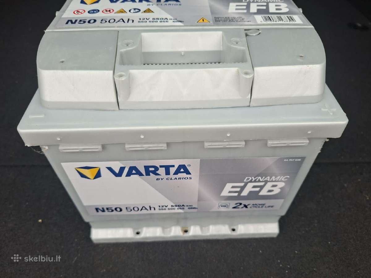 Varta Efb 50ah naujas