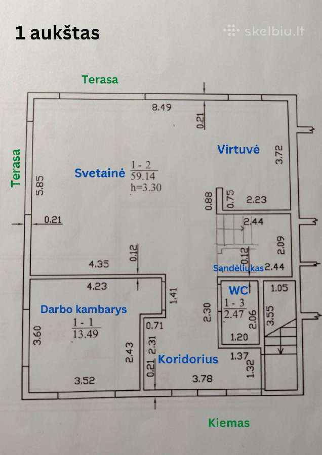 Namas šeimai Ramučiuose 166 m² be tarpininkų - nuotraukos Nr. 37