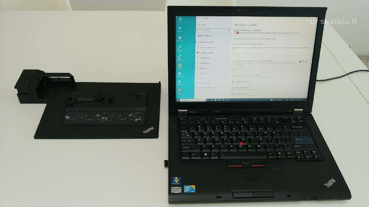 Lenovo T410, docking station, pakrovėjas - nuotraukos Nr. 2