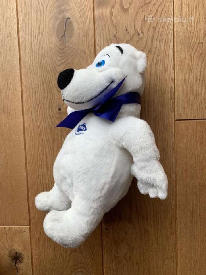 Baltas pliušinis meškiukas, meška 35 cm dydžio - nuotraukos Nr. 2