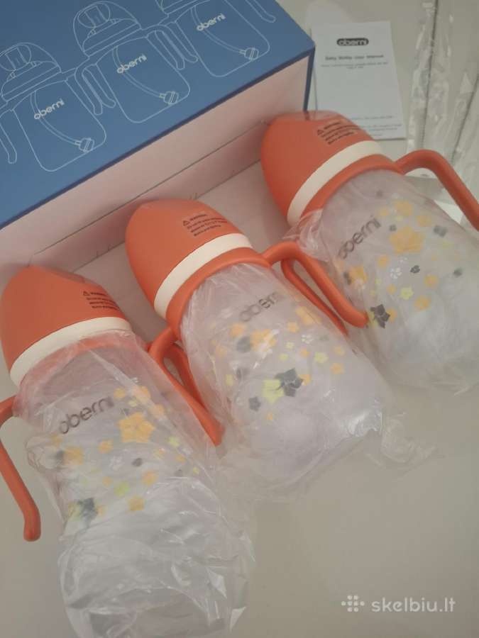 Oberni Baby Sippy Cup gertuvės, 3 vnt. rinkinys - nuotraukos Nr. 4