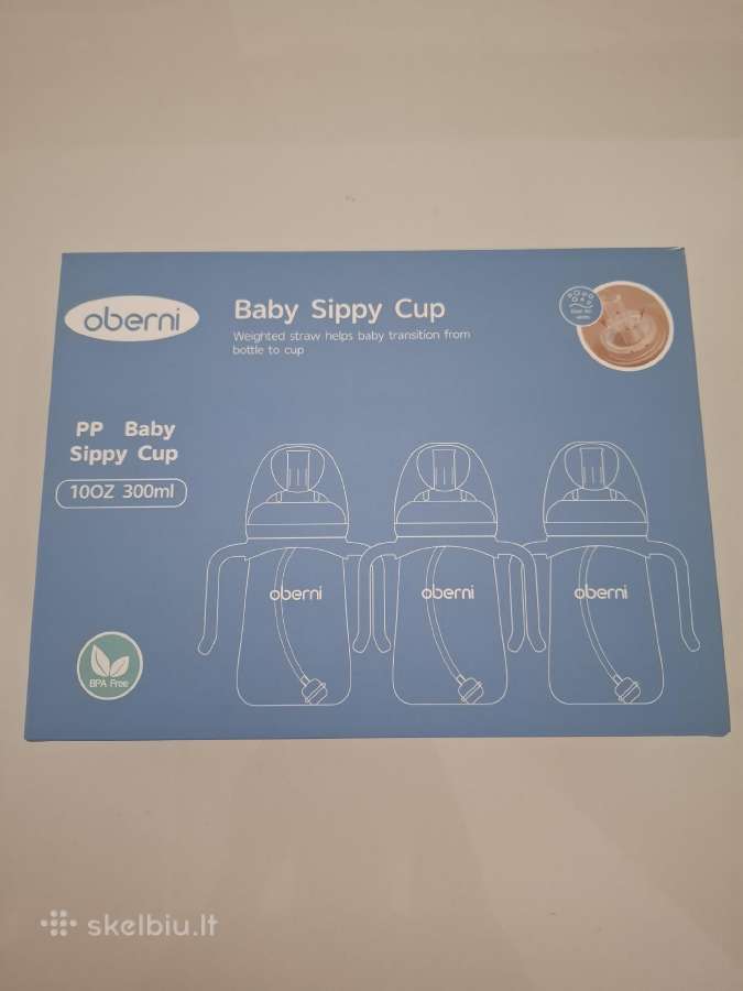 Oberni Baby Sippy Cup gertuvės, 3 vnt. rinkinys - nuotraukos Nr. 10