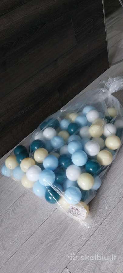 Kiddymoon nauji plastikiniai kamuoliukai100vnt.