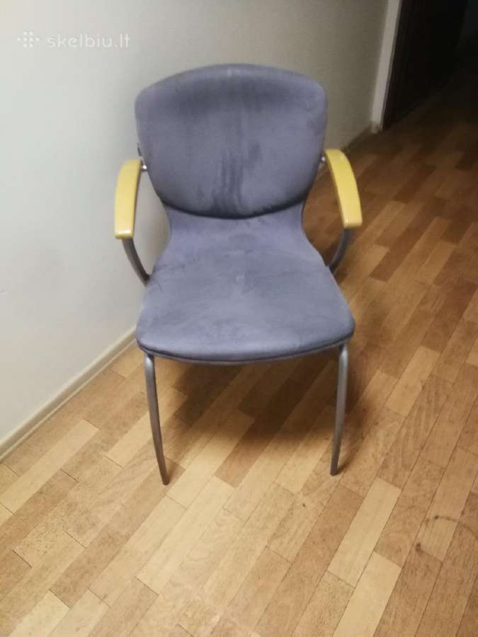 Ofiso kėdės metalinės, su porankiais