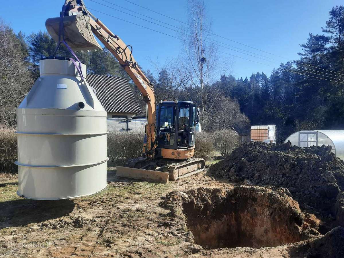 Drenažo, nuotekų, vandentiekio tinklų įrengimas