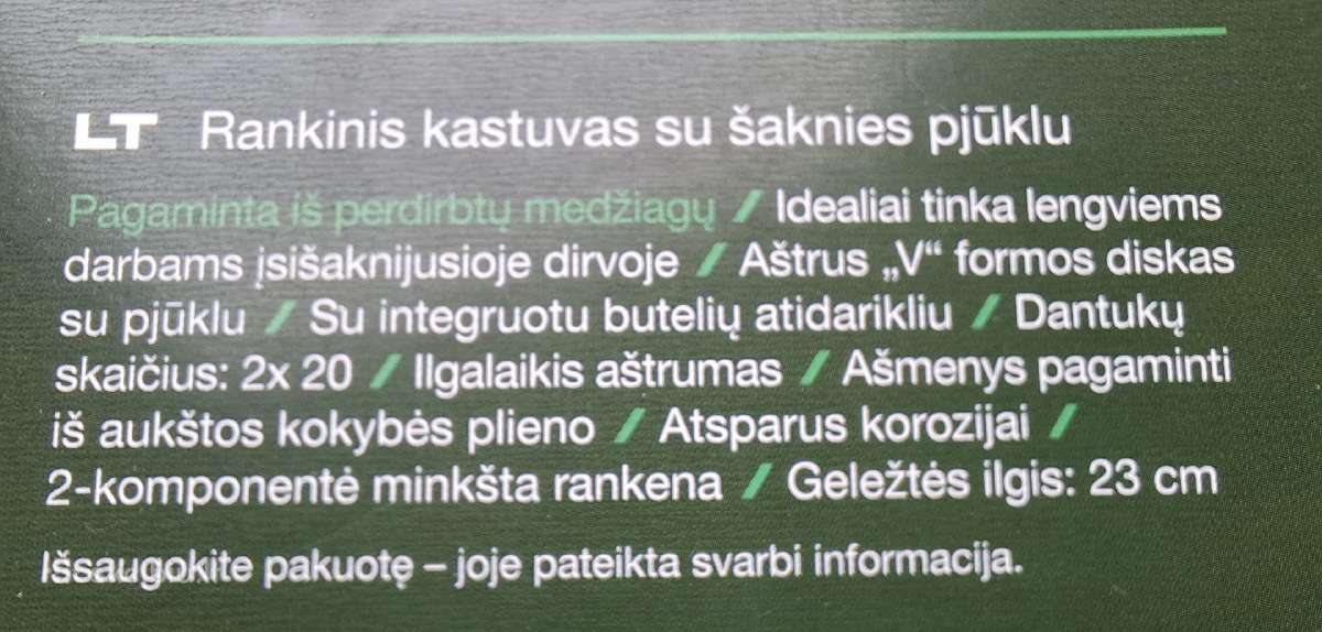 Sodo, daržo įrankiai - nuotraukos Nr. 3
