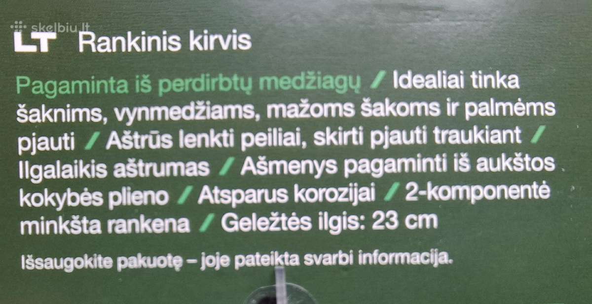 Sodo, daržo įrankiai - nuotraukos Nr. 5