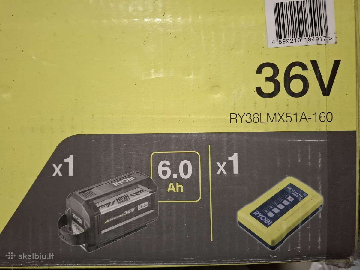 Savaeigė akumuliatorinė žoliapjovė Ryobi - nuotraukos Nr. 4
