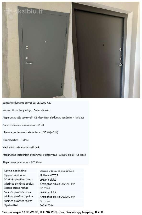 Sales! Durų išpardavimas / Priešgaisrinės durys - nuotraukos Nr. 15