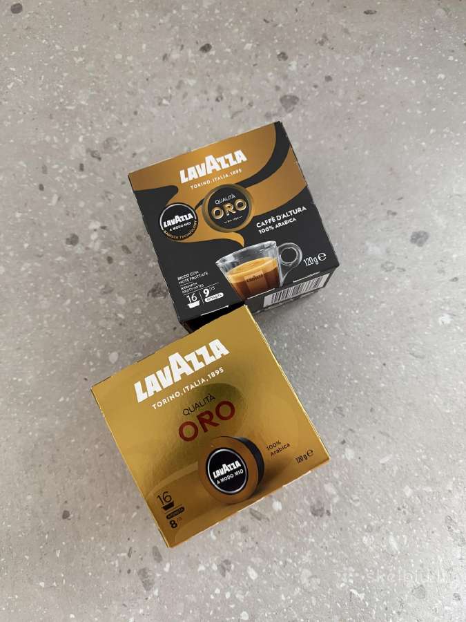 2 pakuotės Lavazza kavos kapsulių