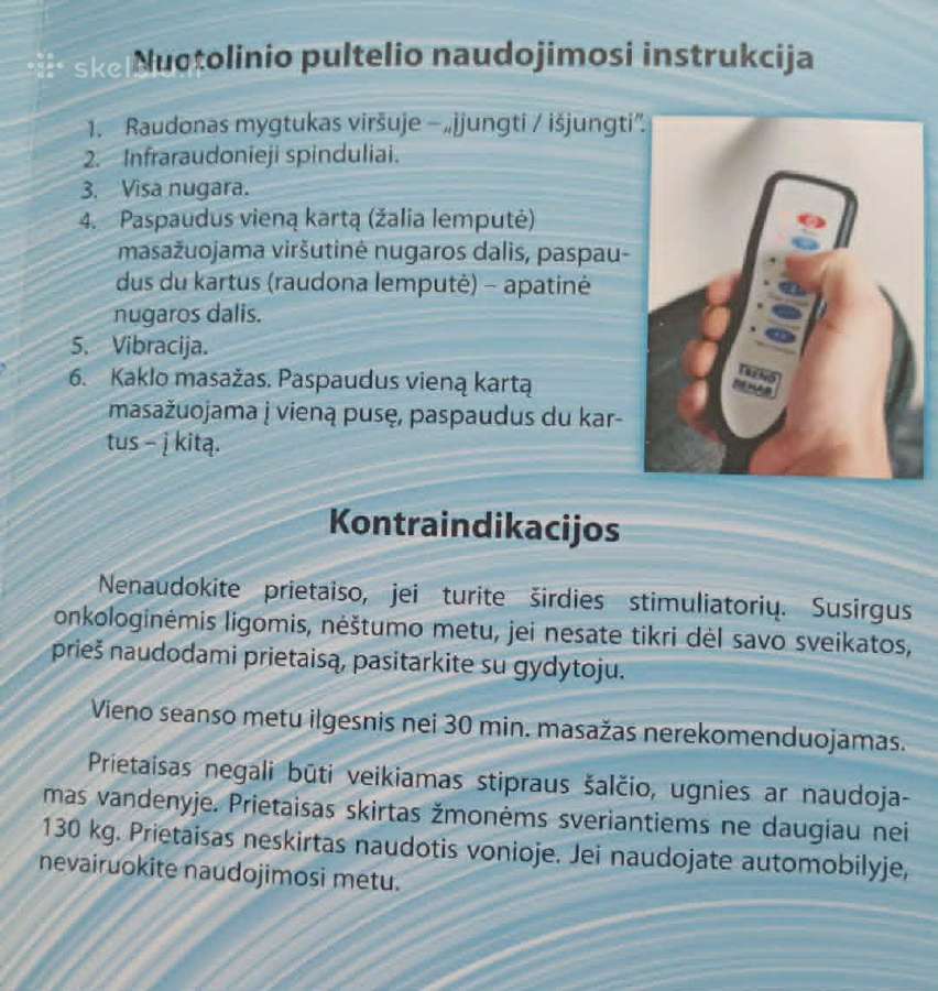 Masažinė kėdė - nuotraukos Nr. 2