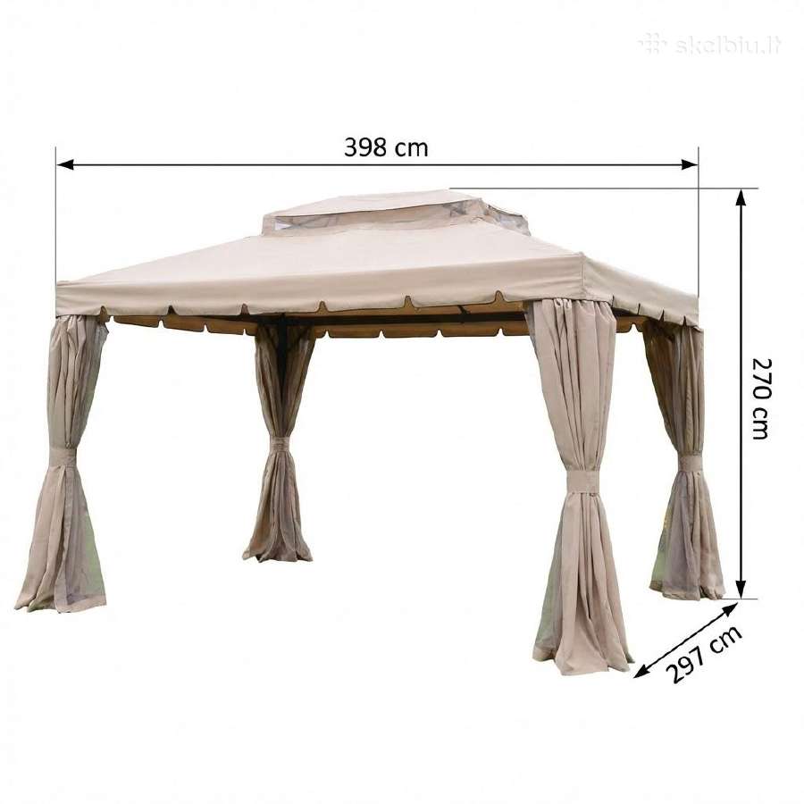 Lauko pavėsinė 4x3m (Nauja)