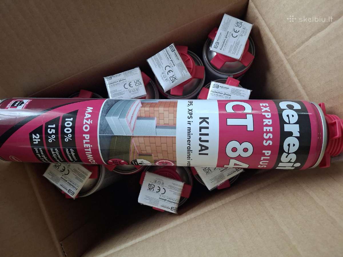 Parduodami profesionalūs klijai Ceresit Ct 84