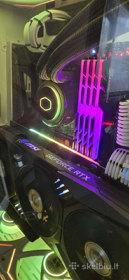 Pc komponentai. RAM cpu MB coler case msi intel