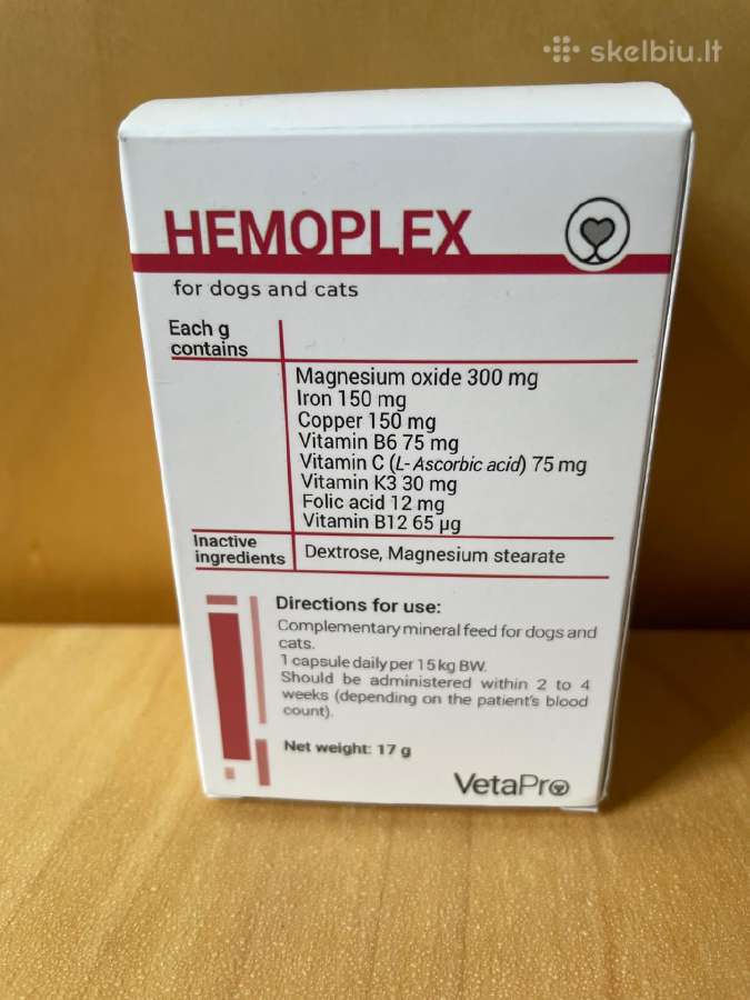 Hemoplex pašaro papildas nuo anemijos - nuotraukos Nr. 3