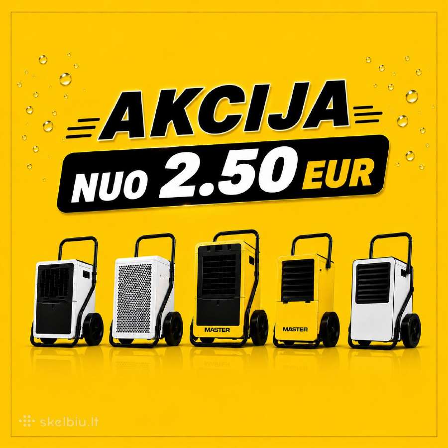Pigi Drėgmės surinkėjų nuoma/ Šildytuvų nuoma