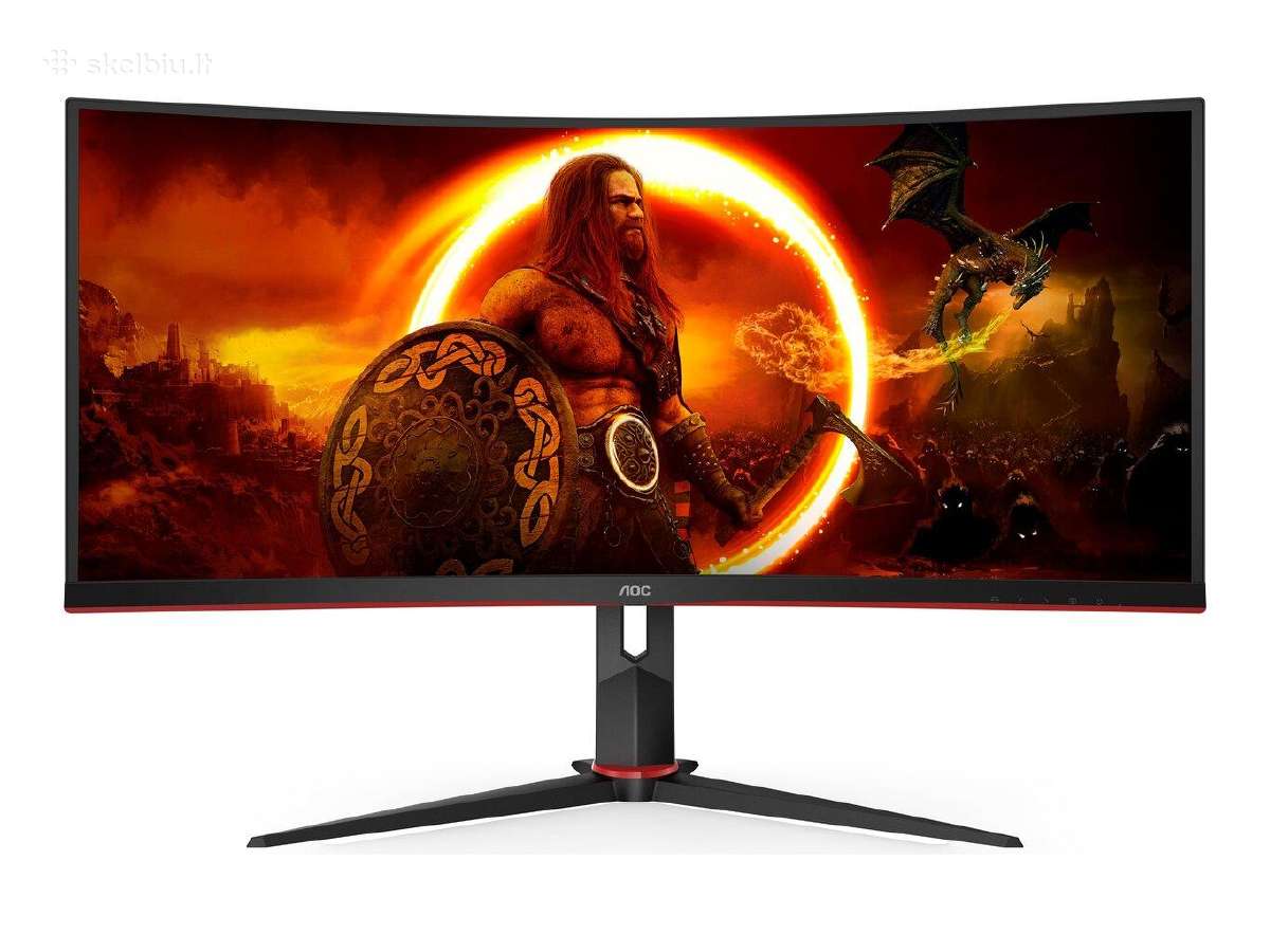 Monitorius Aoc Cu34g2xp/bk 34" Wqhd Va 180hz 430cd