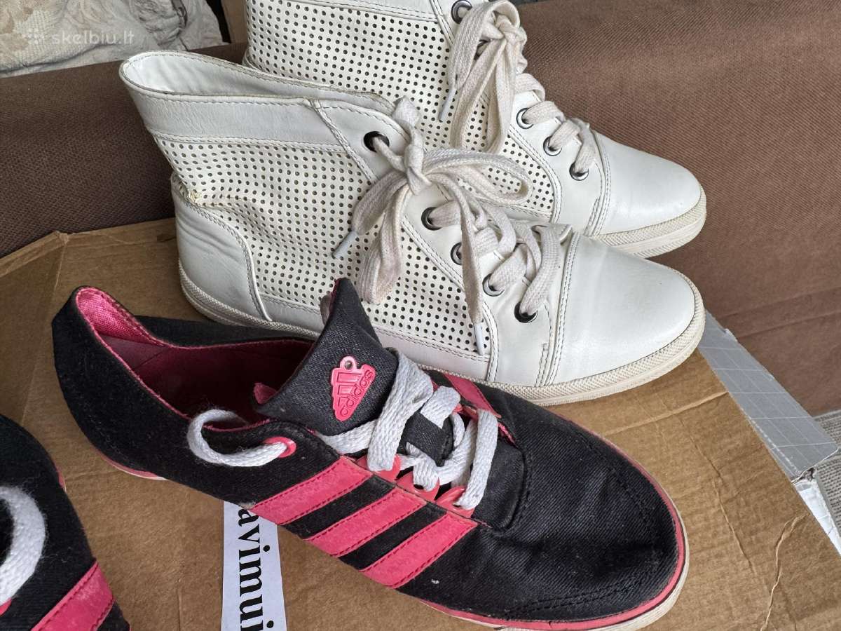 2 poros kedu Adidas ir balti su auliuku abu už 8 - nuotraukos Nr. 2