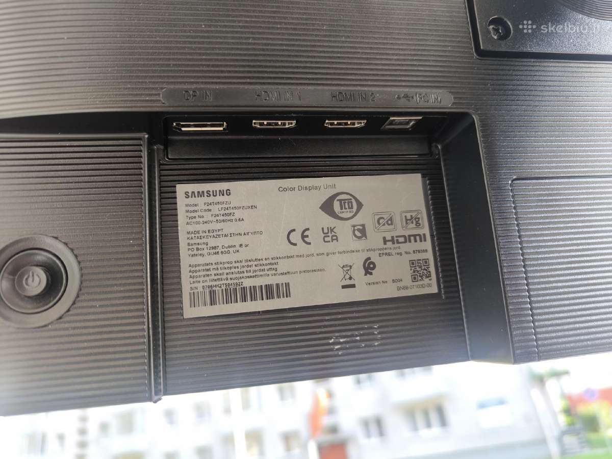 Samsung 24" Ips 75hz - nuotraukos Nr. 5