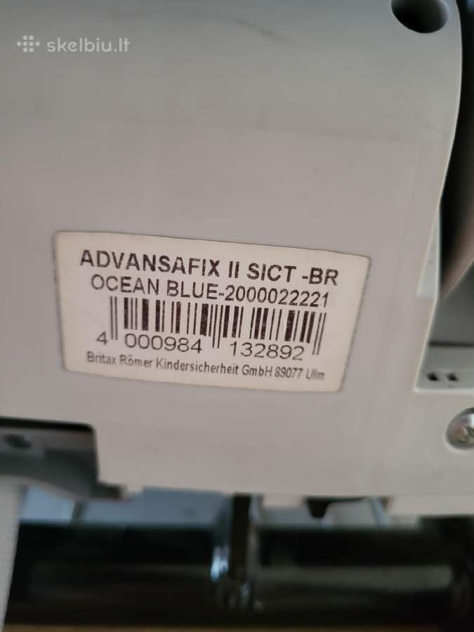 Britax Römer Advansafix II Sict Isofix - nuotraukos Nr. 4