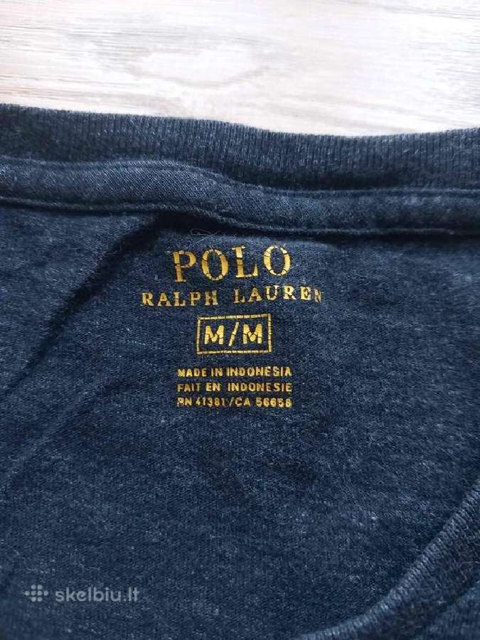 Polo Ralph Lauren tamsiai pilki marškinėliai - nuotraukos Nr. 2
