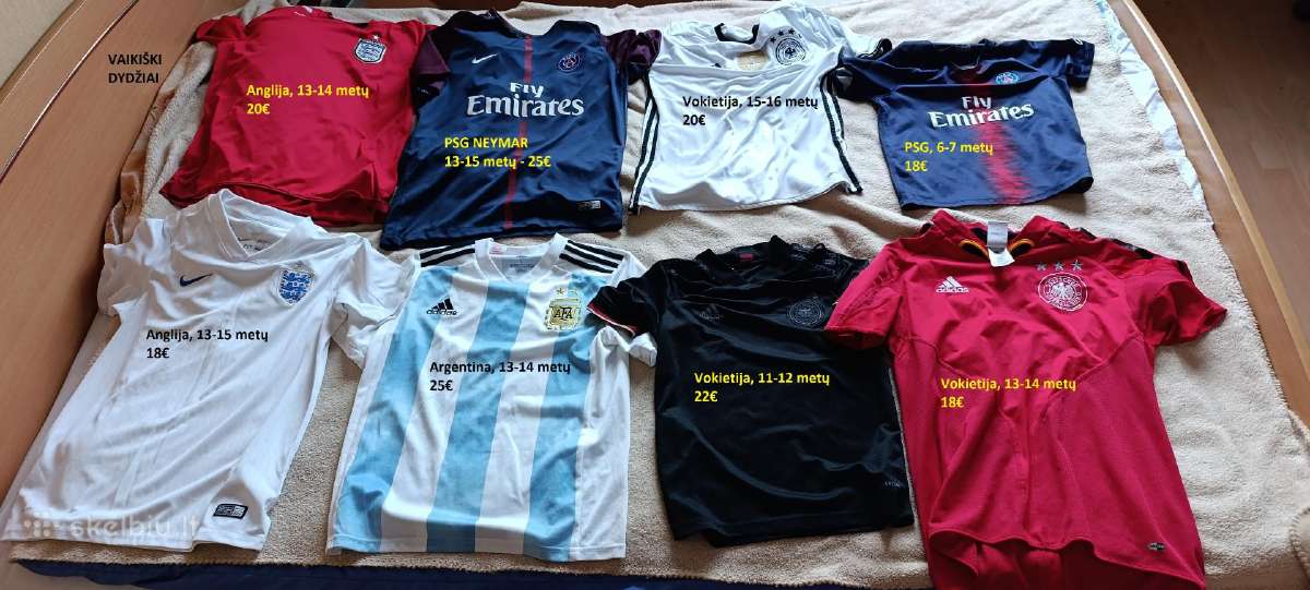 Originalūs vaikiški futbolo marškinėliai