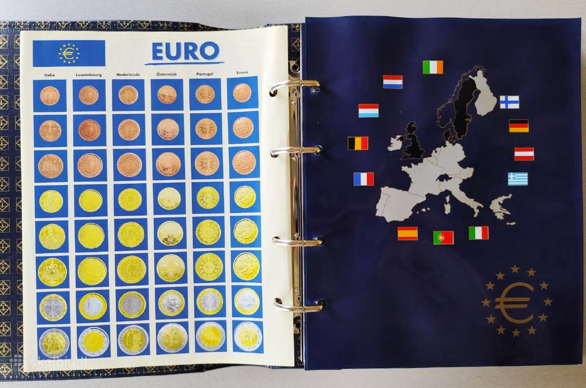 Albumai monetoms ir euro monetų rinkiniai - nuotraukos Nr. 2