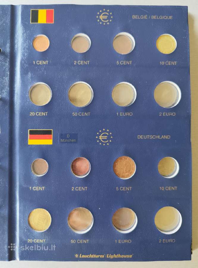 Albumai monetoms ir euro monetų rinkiniai - nuotraukos Nr. 13