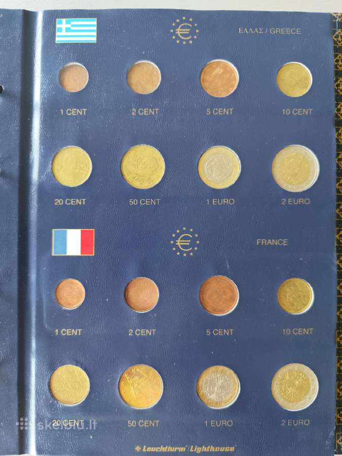 Albumai monetoms ir euro monetų rinkiniai - nuotraukos Nr. 10