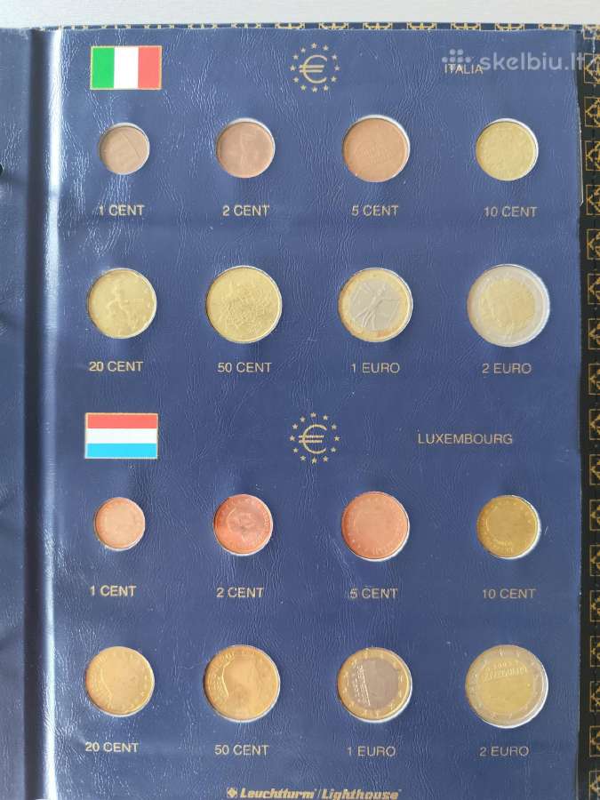Albumai monetoms ir euro monetų rinkiniai - nuotraukos Nr. 8