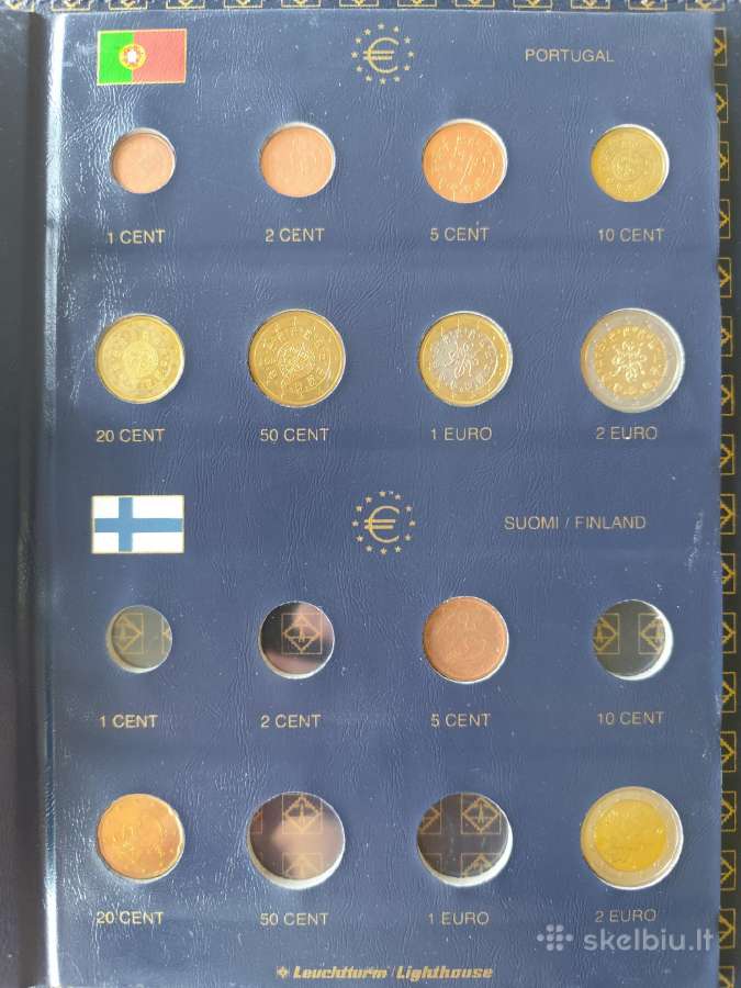 Albumai monetoms ir euro monetų rinkiniai - nuotraukos Nr. 12